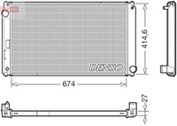 Denso MotorküHler WasserküHler DRM50151 FüR Toyota RAV 4 Hybrid AVA42_ 4WD AVA44