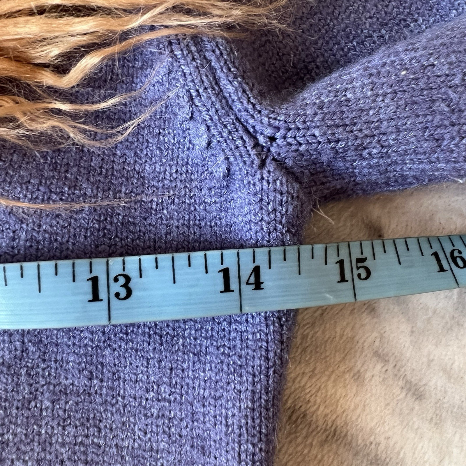 House Of Sunny Desert Rose Peggy Cardigan Ombre Knit Fur Collar UK8 RRP £115