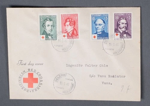 MayfairStamps Finland FDC 1948 Red Cross Combo First Day Cover aax_02067