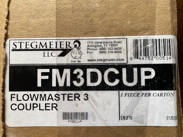 Stegmeier FM3DCUP 3" Flowmaster 3 Commercial Deck Drain Coupler Gray