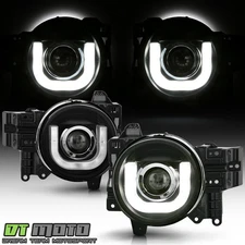 For 2007-2014 Toyota FJ Cruiser 3D-DRL LED Tube Projector Headlights Left+Right