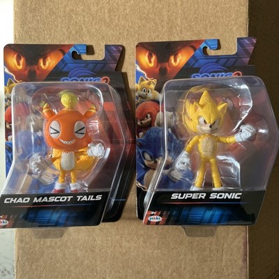 SUPER SONIC & CHAO TAILS 5'' Action Figure SET Jakks Pacific Sonic The Hedgehog 3