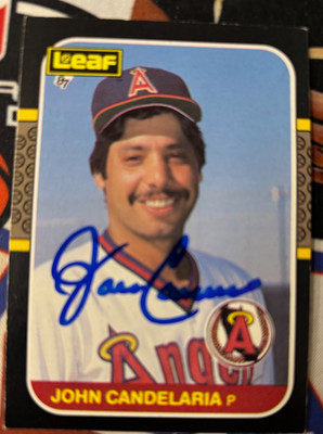 1987  LEAF John Candelaria Autographed NICE Real Signings 3/28/26