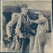 1951 Italy William Holohan Oss Officer Military Uniform Wirephoto 8X8