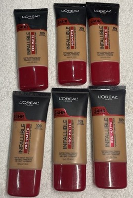 L Oréal Lot Of 6 Infallible 109 Matte Finish (L10)