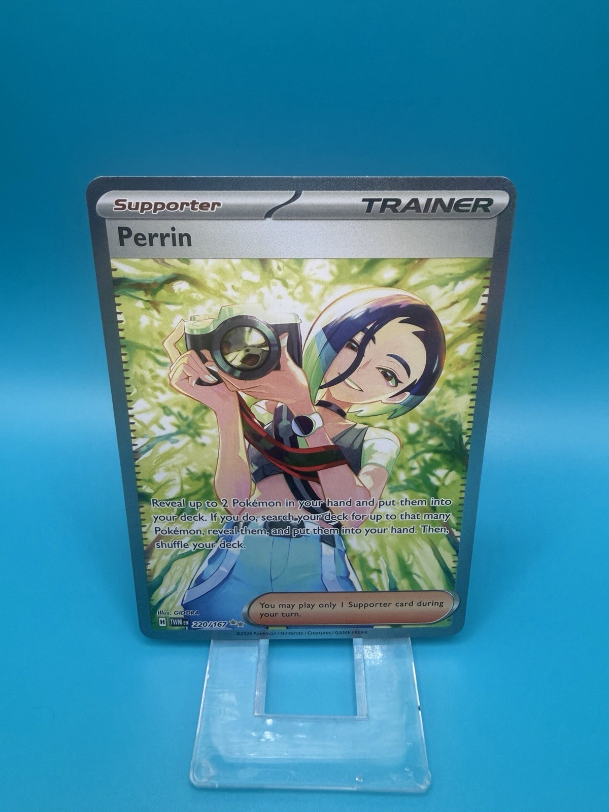 2024 Pokemon TCG Perrin 220/167 Special Illustration Full Art Holo Twilight