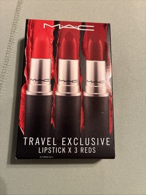 NEW!! Mac Travel Exclusive 3 Lipsticks Set in 229.520.232(3g Each)