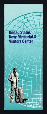 1990s Washington DC United States Navy Memorial Visitors Center VTG Brochure Map