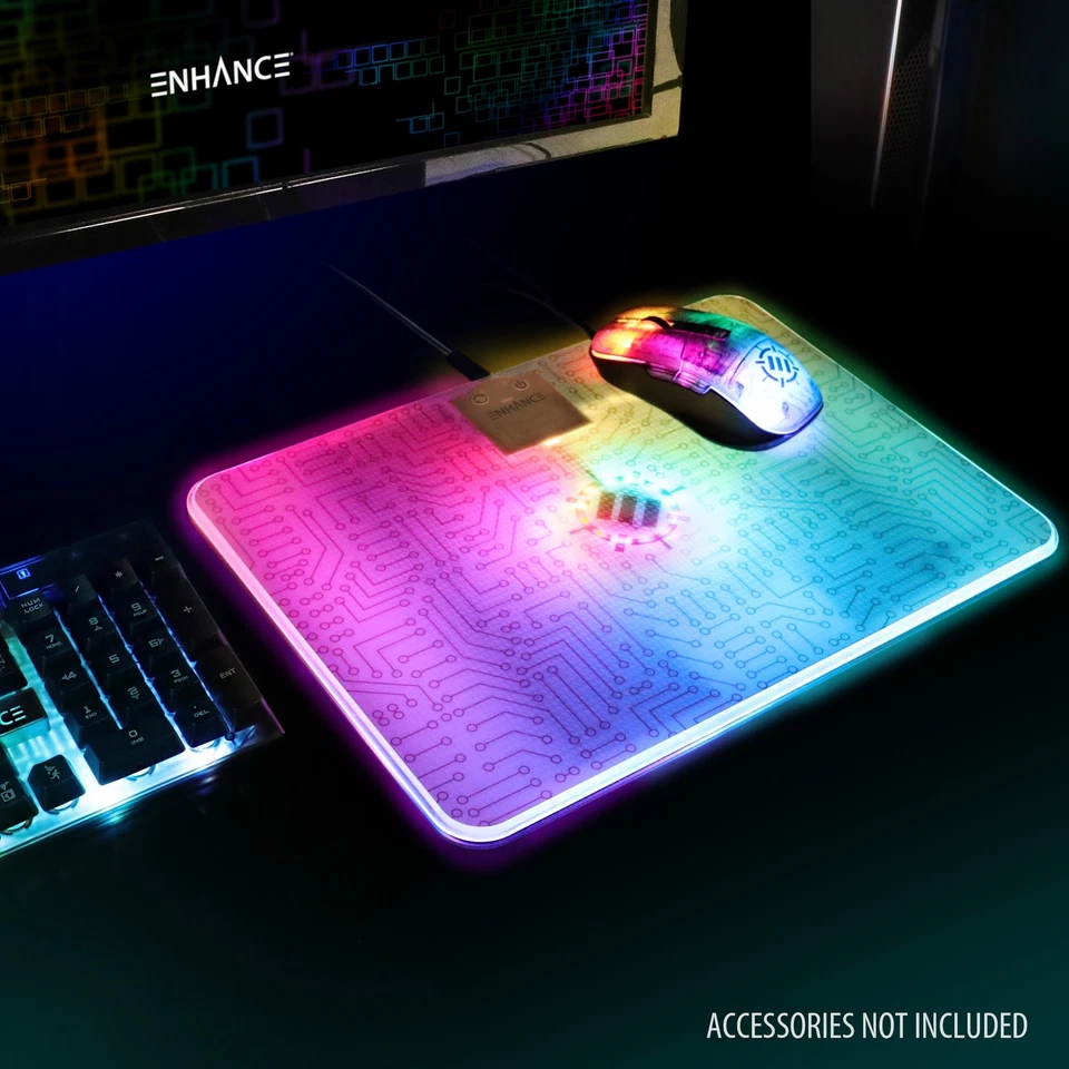 ENHANCE Voltaic 2 Gaming Mouse Pad - Hard Mouse Pad with Low Surface Friction - Image 4 of 4