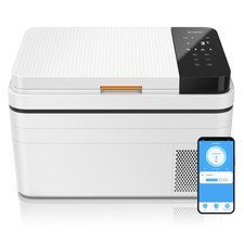 Brandson Kompressor Kühlbox 30L elektrisch App Steuerung 12V 24V 230V weiß