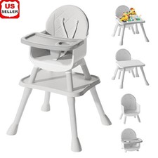 6 in 1 Baby High Chair Convertible Multi-Function Easy Clean Safety Design New