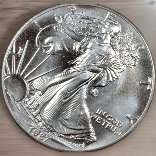 1987 SILVER EAGLE BU COND. ~ READY FOR YOUR COLLECTION OR STACK ~ SHINY FINISH