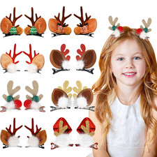 16 Pcs Christmas Reindeer Antlers Headband Hairpins Hairbands Cute Reindeer Chri