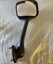 Hood Mirror Mount Semi Truck Freightliner Right Black and Chrome
