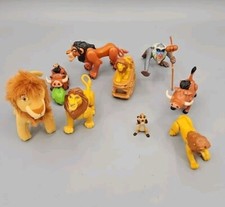 Vintage Disney The Lion King MUFASA SCAR Action Figure 1994 Burger King Lot OF 9