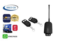 RICEVENTE 2 CANALI CON CUSTODIA + 2 TELECOMANDI 433 MHZ CANCELLI SERRANDE LUCI