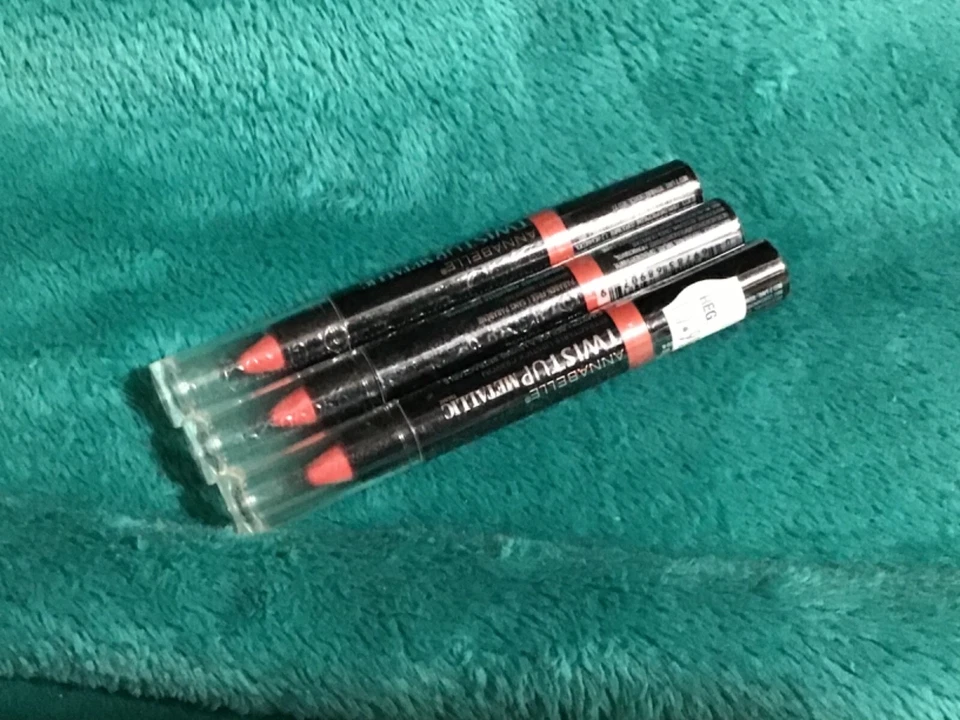 3 annabelle twist up металлический сумасшедший коралл новая запечатанная помада карандаш - Изображение 4 из 4