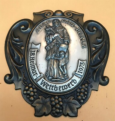 Badge Automobile German Rally #236 1973 18th HeimatwettBewerd ADAC Gau Pfalz