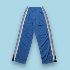Vintage Nike Gray Tag Warm Up Track Pants Youth Size XL Blue Y2K FLAWED VTG