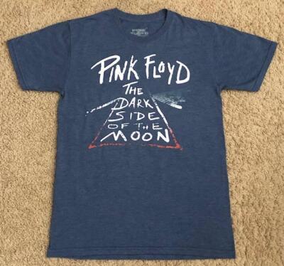 Pink Floyd The Dark Side Of The Moon Men's Blue T-Shirt Size Small