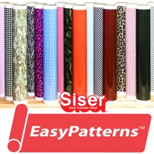 Siser EasyPatterns® HTV Heat Transfer Vinyl for T-Shirts by the Foot/Yard Roll