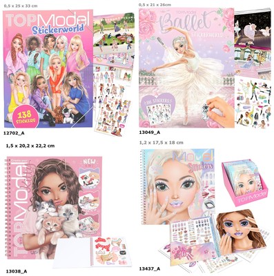 Depesche TOPModel Malbuch Stickerbuch 13049 Sticker Ballet 12702/13038/13437