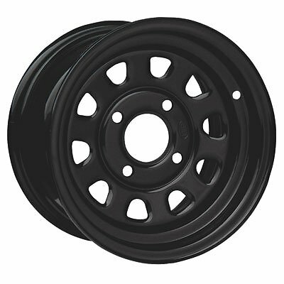 4/110 ITP Steel Wheel 12x7 5.0 + 2.0 Black