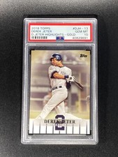 2018 Topps Series 1 DEREK JETER Highlights #DJH-13 SSP GOLD /50 PSA 10 POP 1