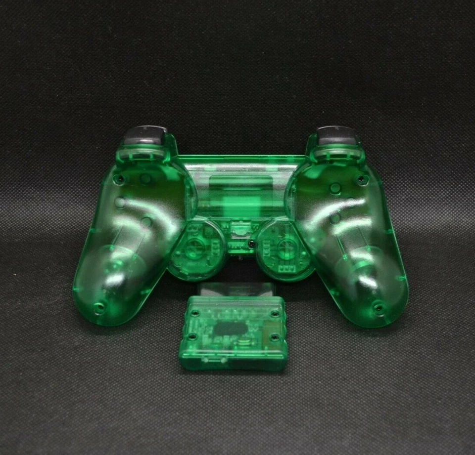 Wireless Controller Kabellos Gamepad für Playstation 2 PS1 PS2 Neu Grün - Bild 4 von 4