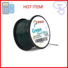 Florist Wire - 110 Yards 22 Gauge Green Flexible Paddle Wire for Crafts, Christm