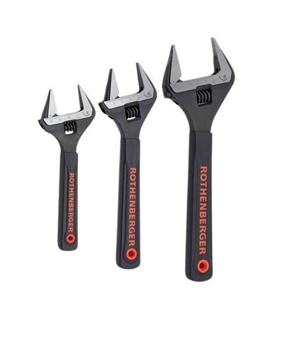 Rothenberger Wide Jaw Wrench Adjustable Spanner Plumbing Jaw Protectors 6"- 10" - Picture 7 of 7