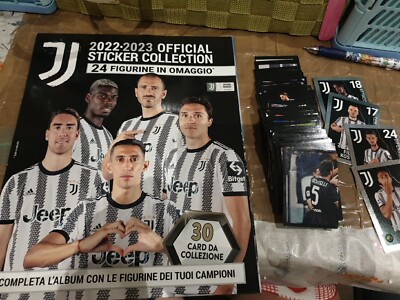 Juventus Euro Publishing 2022/23 Empty Figure Album + 160 Various Figures + 4