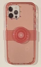 PopSockets PopCase Series PopGrip Slide Phone Case For iPhone 12/12 Pro Pink