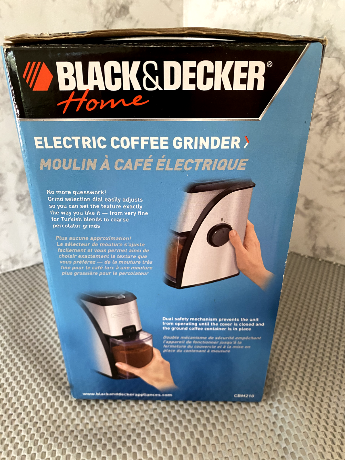 Burr Mill Coffee Grinder BLACK & DECKER CBM210 Stainless Model for sale  online