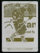 2024-25 OPC O-PEE-CHEE HOCKEY FREDERICK GAUDREAU YELLOW PRINTING PLATE 1/1 #146