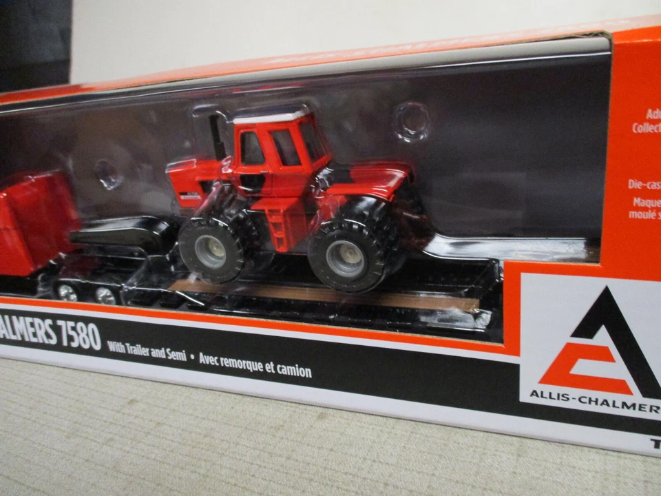 2024 Ertl Allis Chalmers 7580 Toy Set with Semi & Trailer, 1/64 Scale NIB - Image 4 of 4