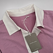 Everlane Small Pink Polo Dress Organic Cotton Short Sleeve Collared Shirt Dress