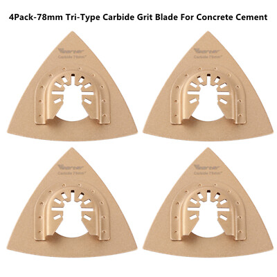 4PCS Universal Carbide Oscillating Multitool Saw Blades for Grit Grout Removal