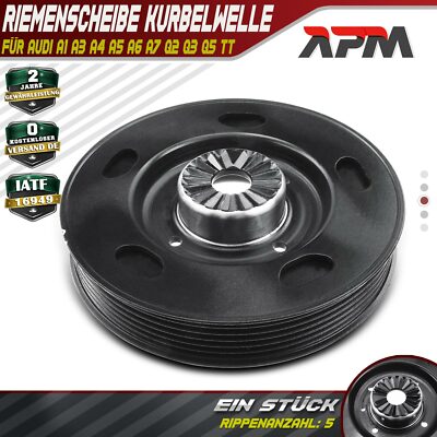 Riemenscheibe Kurbelwelle für Audi A1 A3 A4 A5 A6 A7 Q2 Q3 Q5 TT VW Passat Golf