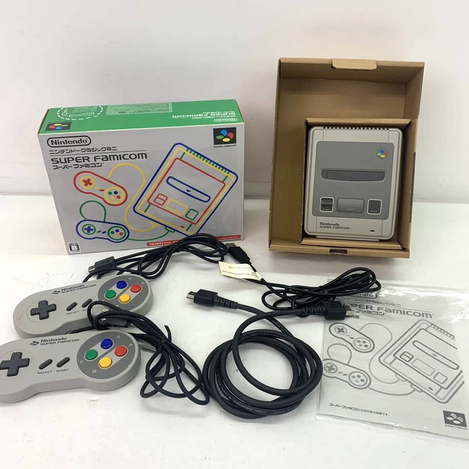 Nintendo Classic Mini Famicom & Super Famicom Set Console Japan Used - Image 2 of 4