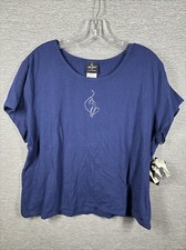 NWT Baby Phat Women's Navy Blue Scrub Top Shirt 26700 Many Sizes