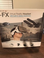 HYPE I-FX Virtual Reality Headset w/Built-in Wireless Headphones in White