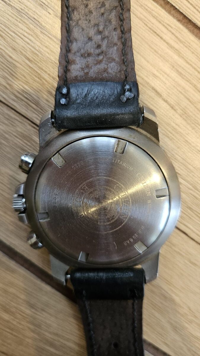 Citizen Eco Drive Watch E820-s061636 | Titanium Chronograph Citizen Eco Drive Watch E820-s061636 | Titanium Chronograph