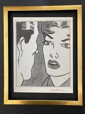 Roy Lichtenstein | Vintage 1970 Signed | Mounted  & Framed Offset Lithograph 