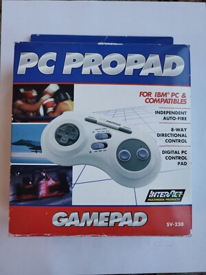 Vintage InterAct SV-230 IBM PC Propad Gameport Game Pad Controller New In Box