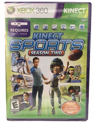 Kinect Sports Season Two 2 (Xbox 360, Xbox Live, Kinect 2011) Brand New! Sealed!