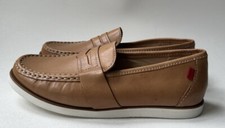 MARC JOSEPH NEW YORK Kids' Brown Leather Penny Loafer Shoes Size 4 -K04