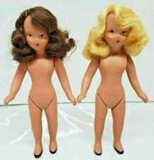 Nancy Ann Storybook Dolls New Old Stock Blonde Brunette Lot of Two 5.5