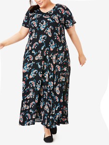 woman within maxi dresses