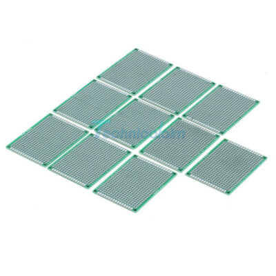 10PCS Double Side Prototype PCB Tinned Universal Breadboard 5x7 cm 50mmx70mm FR4
